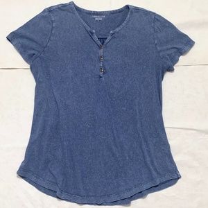 Coldwater Creek Size Large Vintage Washed Henley